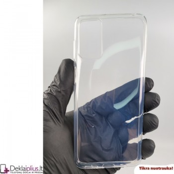 Silikoninis plonas dėklas 1.0 mm storio - permatomas (telefonui Motorola Moto G42) Silikoninis plonas dėklas 1.0 mm storio - permatomas (telefonui Motorola Moto G42)